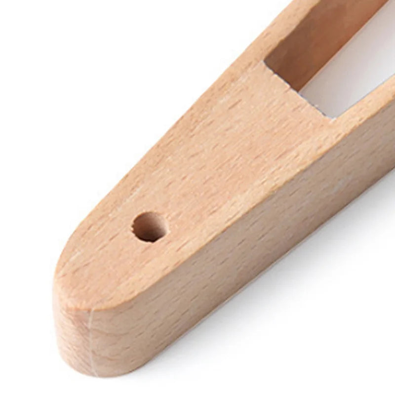 Ensemble de pinces à grille-pain en bambou